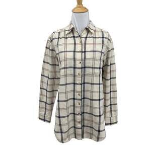 Pilcro Shirt Womens XS Extra Small Multi Metallic Button Up Plaid Anthropologie